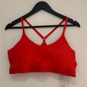 Red Women's Sports Bra